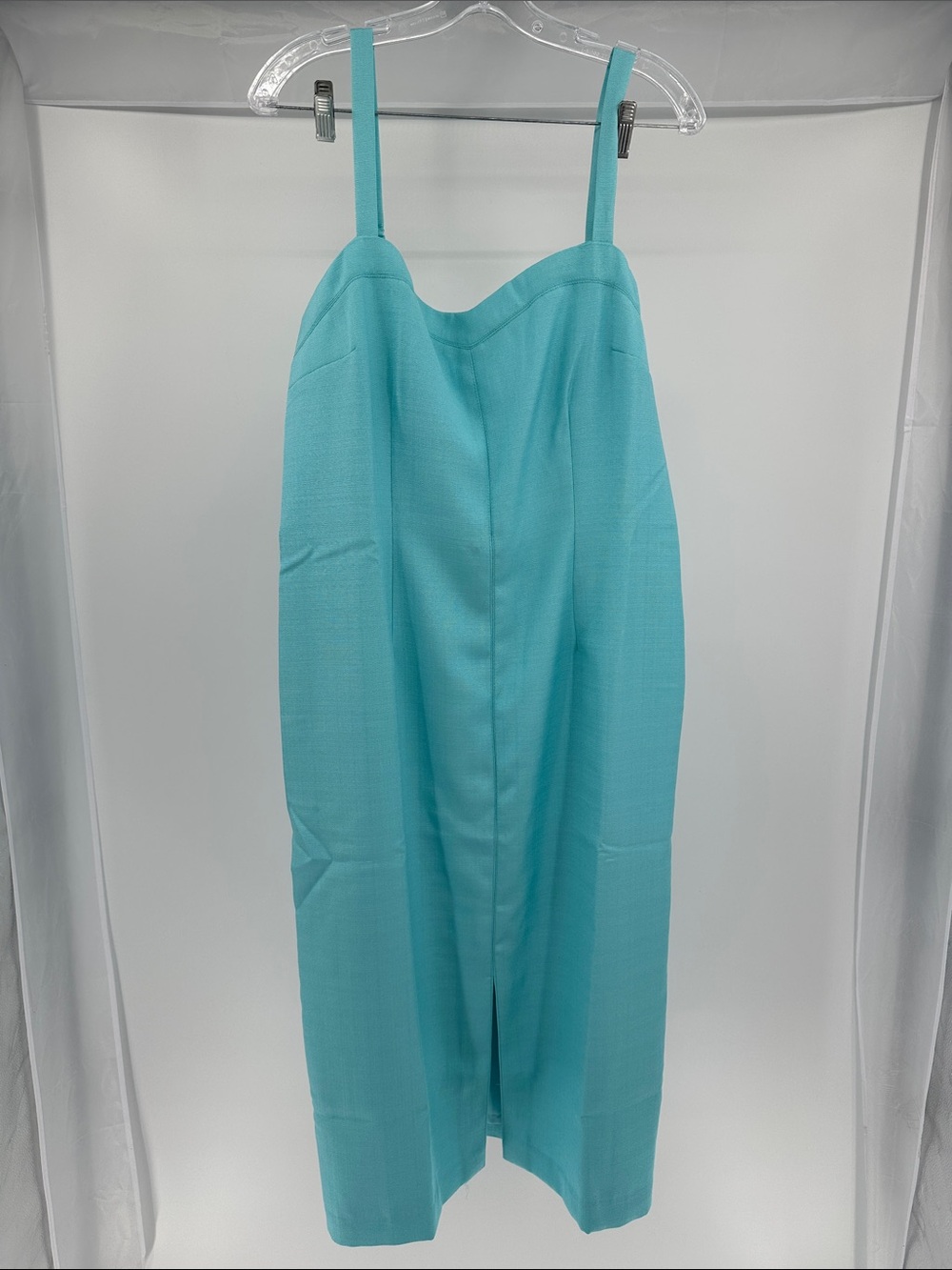 Ann Taylor Turquoise Pop Sweetheart Neck Sheath Dress